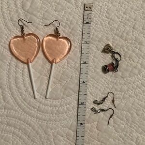 Fashion/Sewing Themed Novelty Earrings